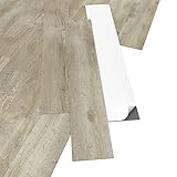 ARTENS - PVC Bodenbelag WALUNG - Selbstklebende Vinyl-Dielen - Vinylboden - Holz-Effekt - Hellbeige - Medio - 91,44cm x 15,24 cm x 2 mm - Dicke 2 mm - 2,23m²/16 Dielen